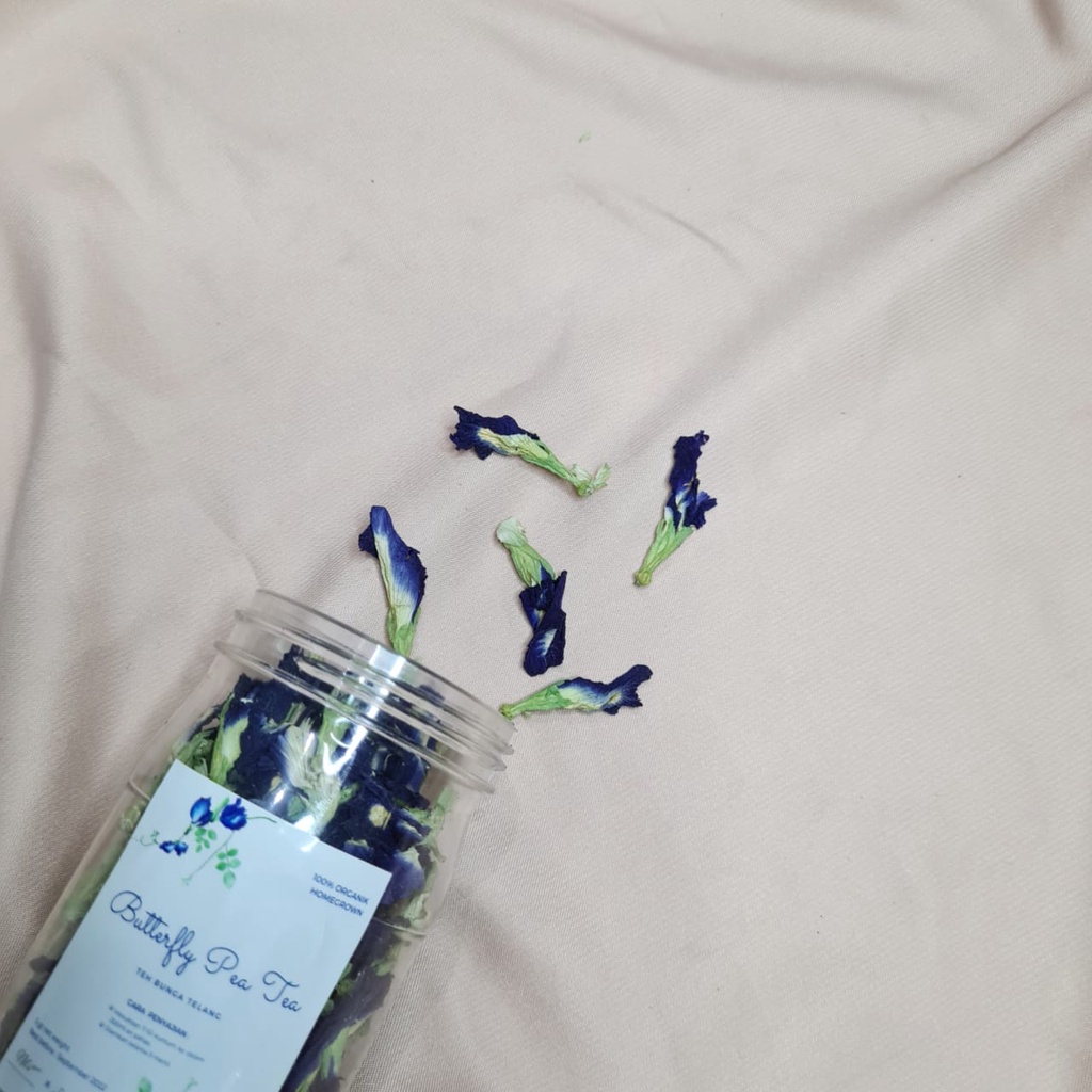 Organic Butterfly Pea Tea in jar /Teh Telang Organik