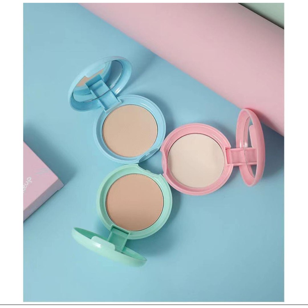 HK5046-LAMEILA Naked Make Up Powder 3 Colors (PINK, BIRU, HIJAU)