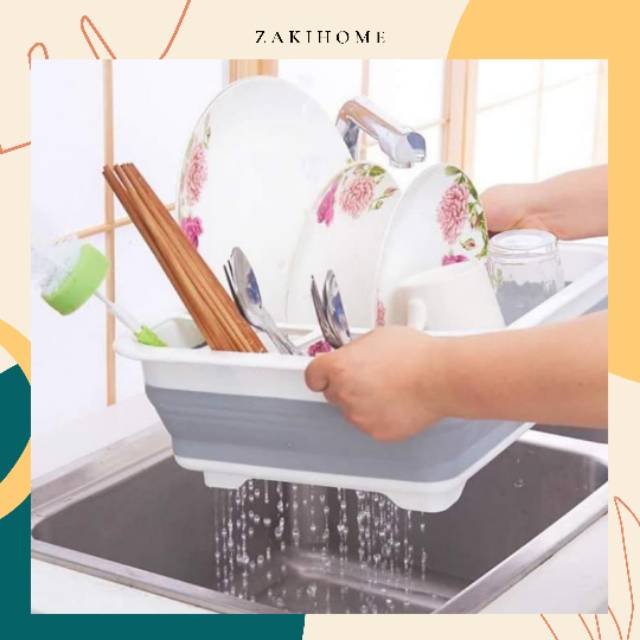 DISH DRAINER RAK PIRING RAK PENGERING ALAT DAPUR RAK SENDOK GARPU