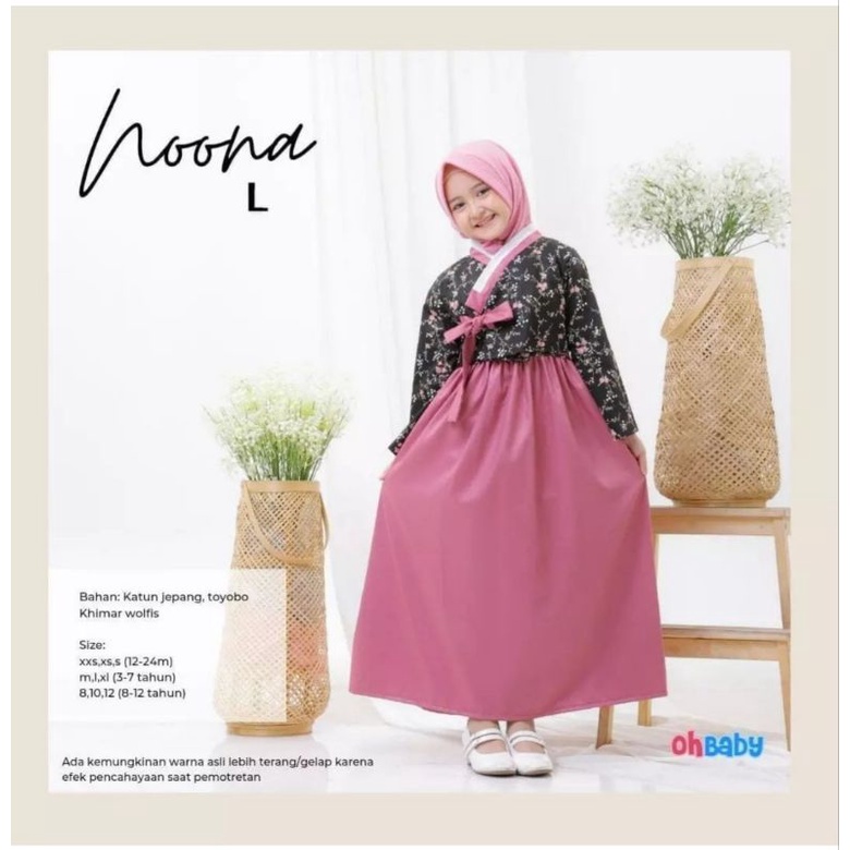 SET GAMIS OH BABY NOONA HANBOOK SERIES