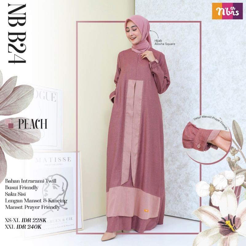 TERBARU 2021 BUND GAMIS NIBRAS | GAMIS NIBRAS NB B24 / GAMIS KEKINIAN