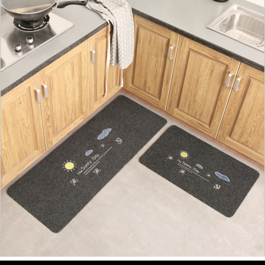 keset dapur set panjang pendek anti slip door mat kitchen rumah kamar