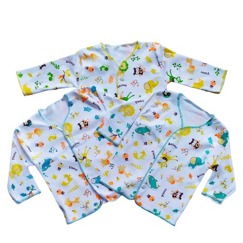 3 Pcs Baju bayi lengan panjang nb Motif  atasan bayi  baju anak lengan panjang  Baju bayi 0-6 bl