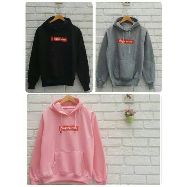 Supreme sweater/sweater supreme hitam/sweater keren remaja/sweater hitam cewek wanita/sweater merk