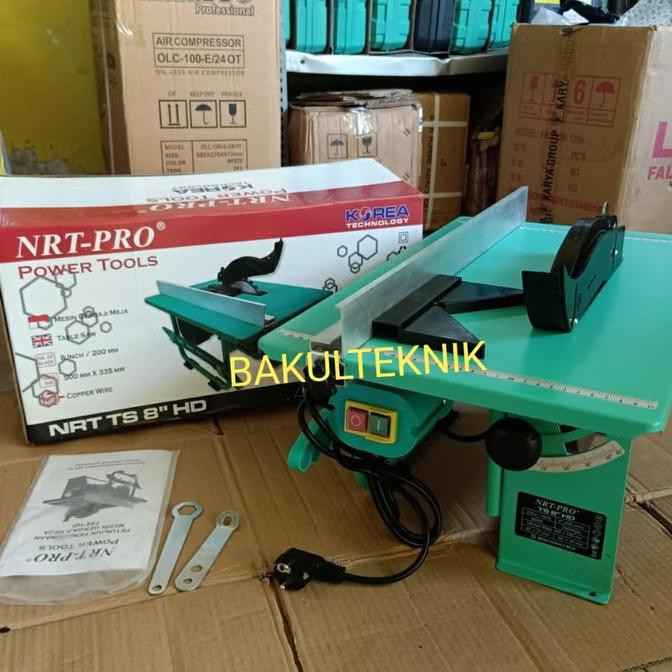 Monggo] Table Saw Nrt Pro 8" Table Saw Nrt 8Inch Mesin Gergaji Listrik Duduk