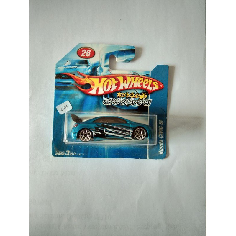 hotwheels honda civic si short card japan