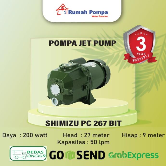 POMPA AIR JETPUMP SHIMIZU PC-267 BIT ORIGINAL BERKAH