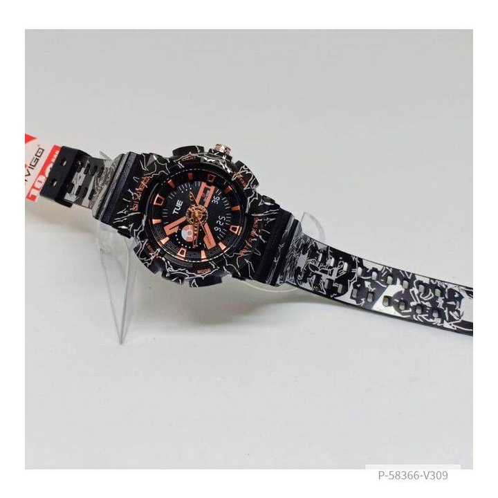 jam tangan pria one piece divigo strap Rubber hitam