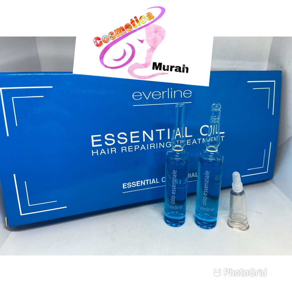 Harga per ampule // Everline essential oil shine hair reapairing treatMent // hair vitamin essetial