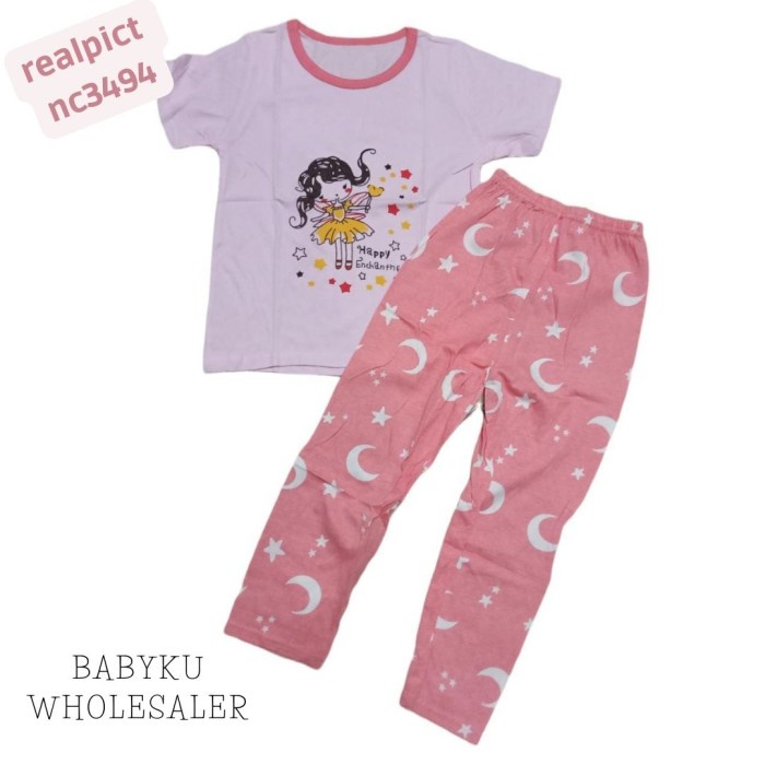 baju tidur anak perempuan / setelan baju anak perempuann nc3494