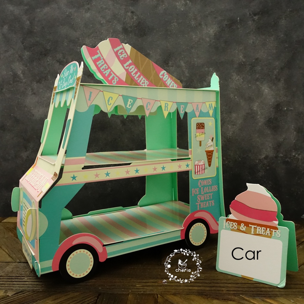 Chefio Cake Tier 3D / Standing Cupcake Kertas / Dekorasi Kue Pesta