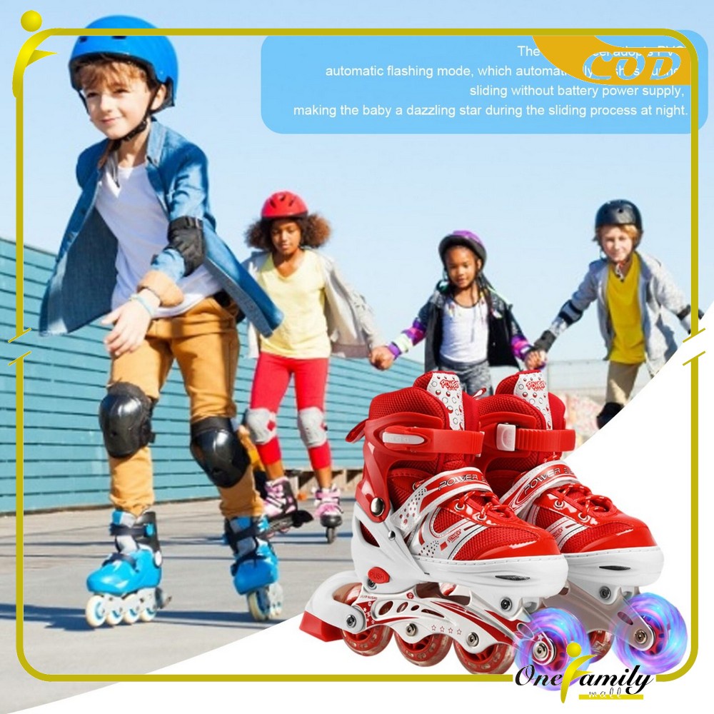 ONE-O2 Sepatu Roda Anak Inline Skate / Power Roller Skate / Sepatu Roda Bajaj Anak Laki dan Perempua