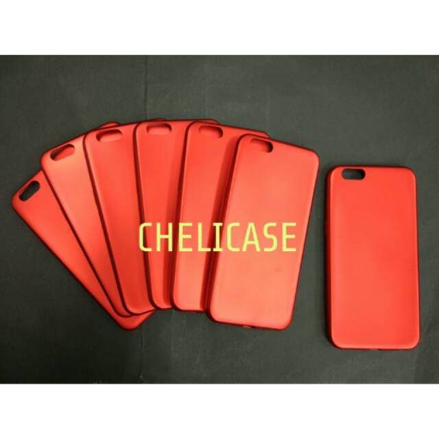 OPPO A39 A57 SOFT CASE RED EDITION - CASE OPPO A39 A57 WARNA MERAH