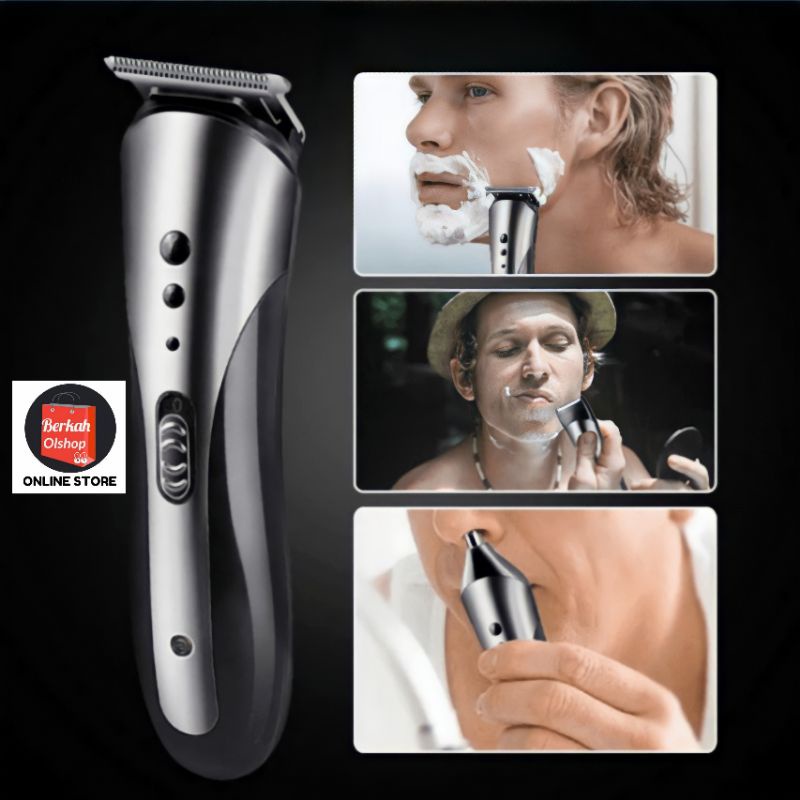 Kemei KM-1407 Alat Cukur Rambut Elektrik Cukur Jenggot Mesin Potong Rambut Hair Clipper Alat Potong Rambut Cliper Rambut Cordless Professional Pemotong Rambut Hair