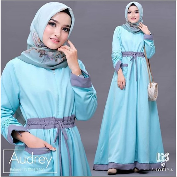 GAMIS TERLARIS MURAH Gamis Wanita TERBARU Dress Wanita AUDREY DRESS