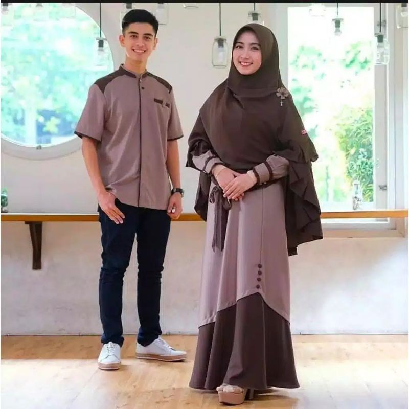 ORIGINAL GAMIS COUPLE / HUMAIRA COUPLE / tersedia ukuran kecil hingga jumbo