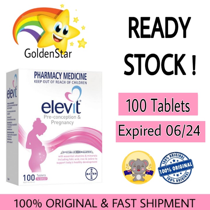 Jual Elevit Pregnancy Multivitamin 100 Tablets Shopee Indonesia