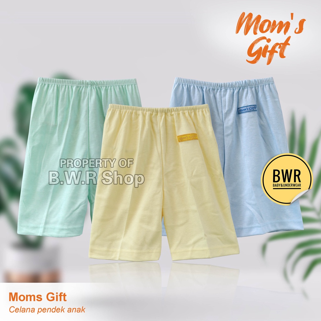 Celana Anak PENDEK Moms Gift Polos / Celana Pendek Anak Bayi Harian Santai | Bwr