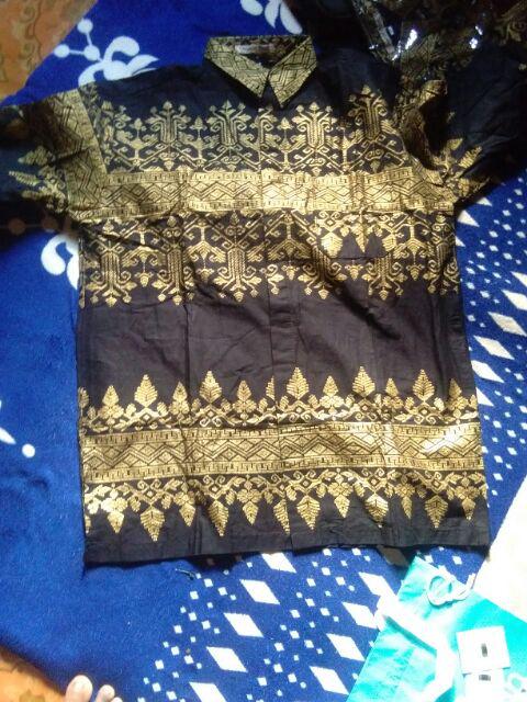 Jumbo Kemeja Batik Pria Anjani Gold Silver Bk Batik Hrb026 Kenongo Kemeja Baju Batik Silver