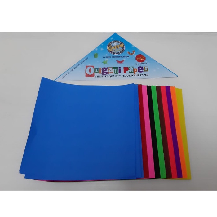 

Senikertas- Guppy Kertas Origami 14 X 14 (Pak Isi 50 Lembar) -Kertas-Seni.