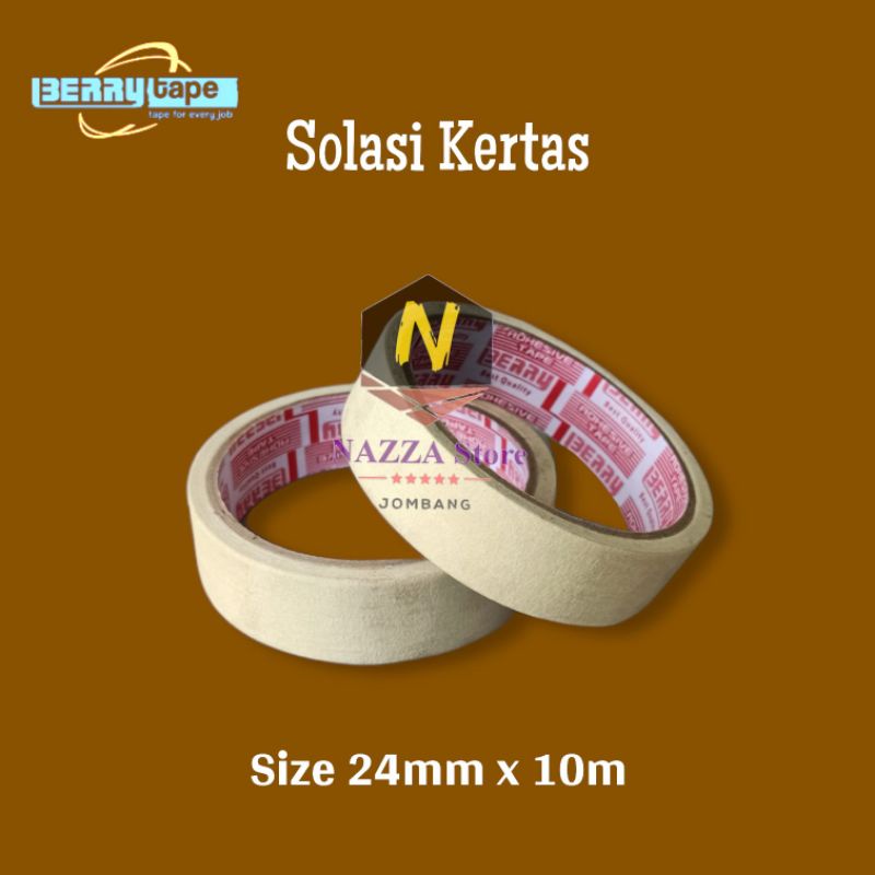 

BERRY Tape Masking Tape Solasi Kertas 24mm x 10m