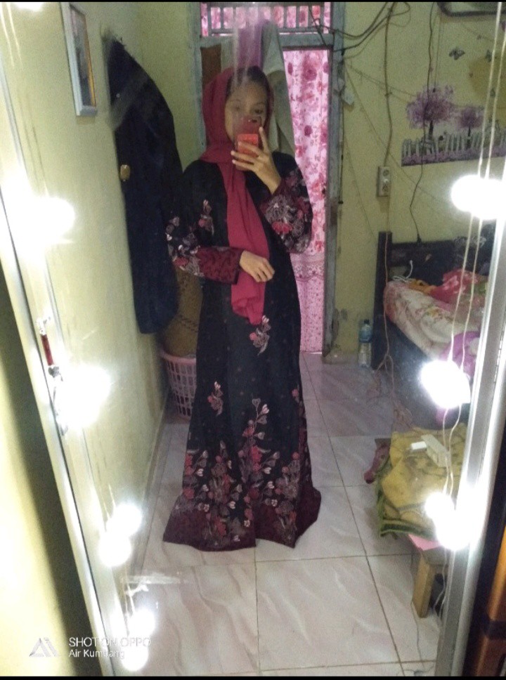 Baju Wanita Terbaru Gamis Batik Terlaris Original Pekalongan Katun High Quality Tali Pinggang