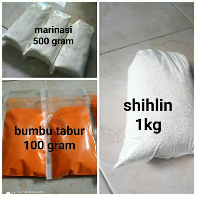 

Paket chicken pok lengkap/tepung shihlin