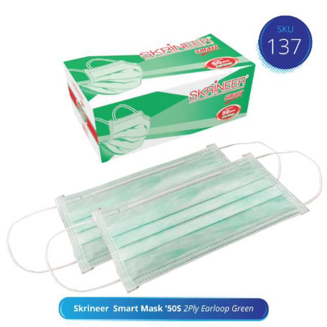 Masker skrineer eko 3 play  Isi 50 Pcs (1 Box)