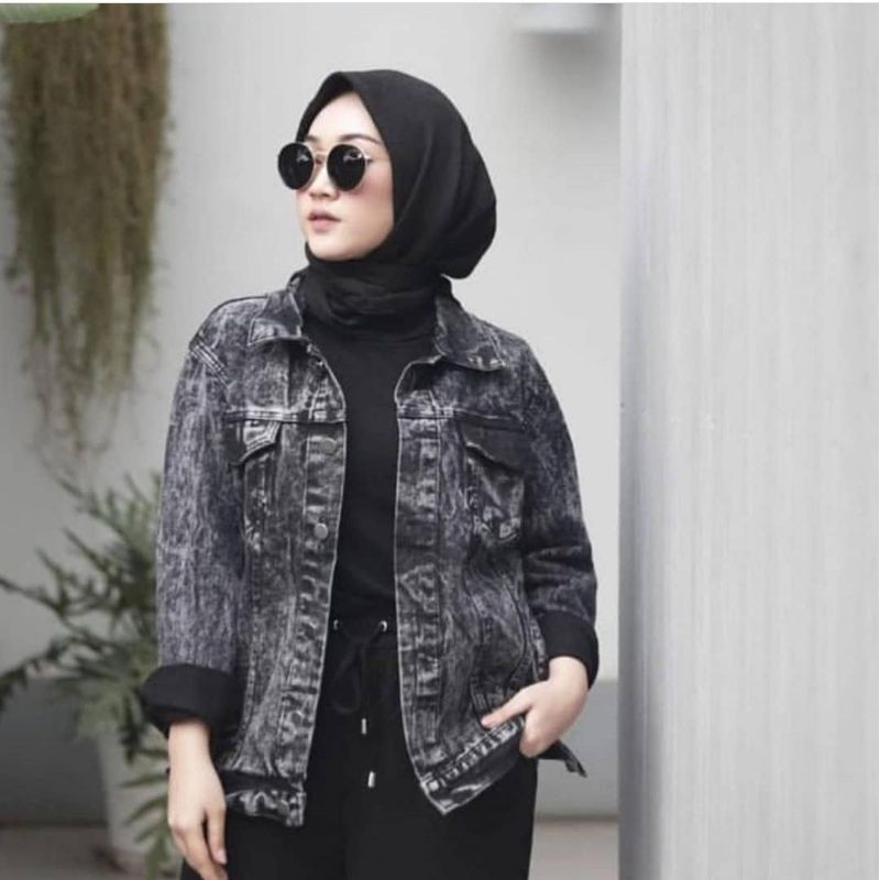 JACKET JEANS SNOW BLACK
