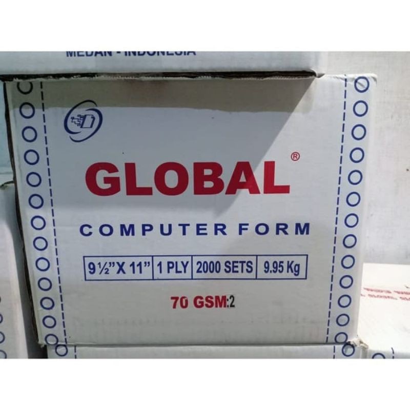 

Continuous forms 9½ x 11 1 ply // bagi 2 perforasi