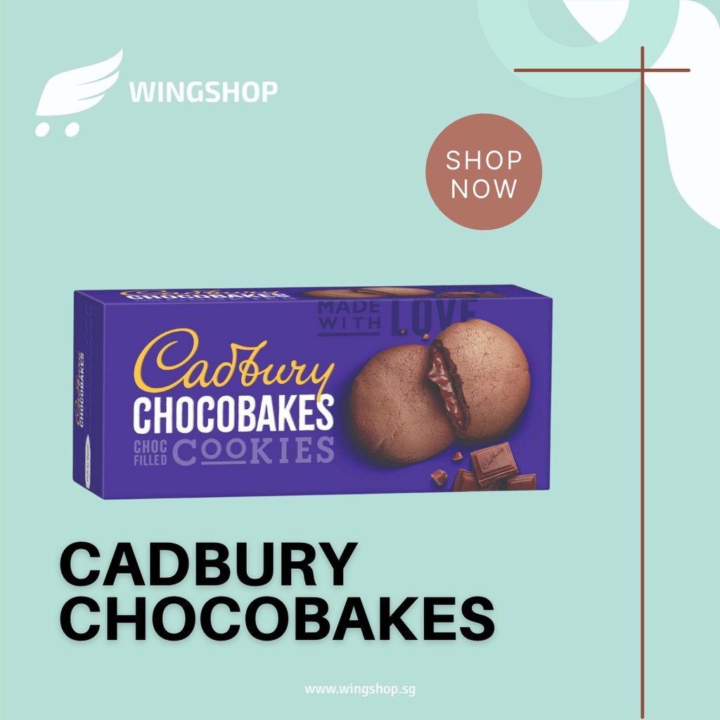 

(PO) Cadbury Chocobakes Choc Filled Cookies(Biscuits)6 Bungkus - Kue Coklat Cadbury