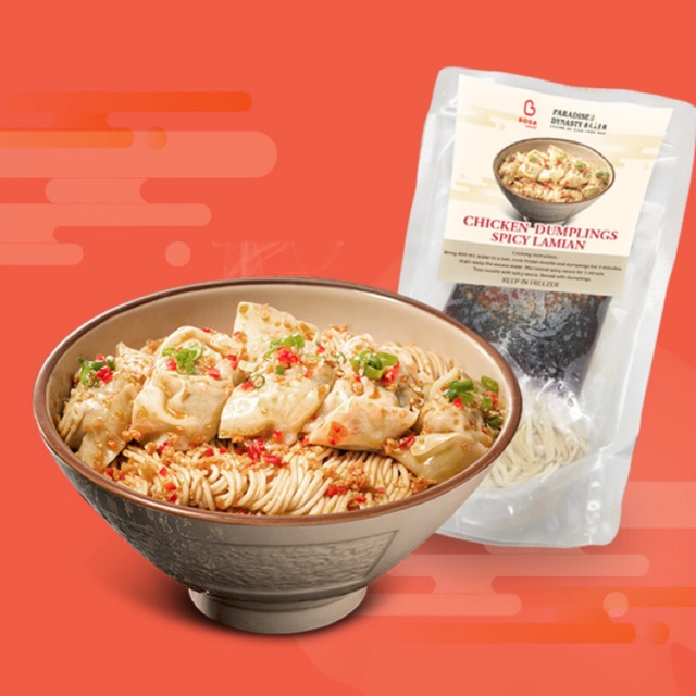 

PARADISE DYNASTY Chicken Dumplings Spicy Lamian | Dry Noodle