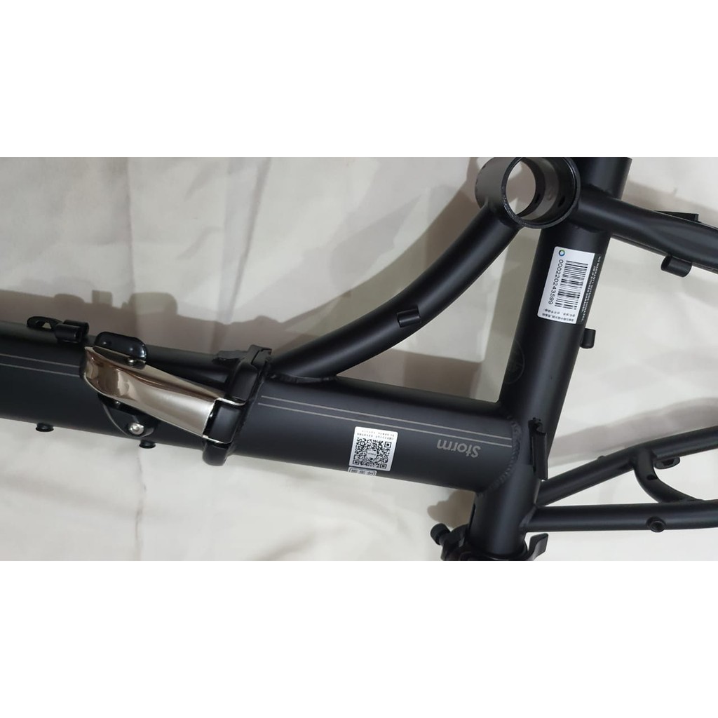 Frame fork Hp FNHON Storm Hitam doff Black Matte Discbrake Disc brake DB Chromolu not Blast Gust