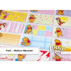 

TERLARIS!! Pooh Sticker MEDIUM Name Label. Stiker karakter Winnie Pooh, piglet, tigger, eeyore, lucu