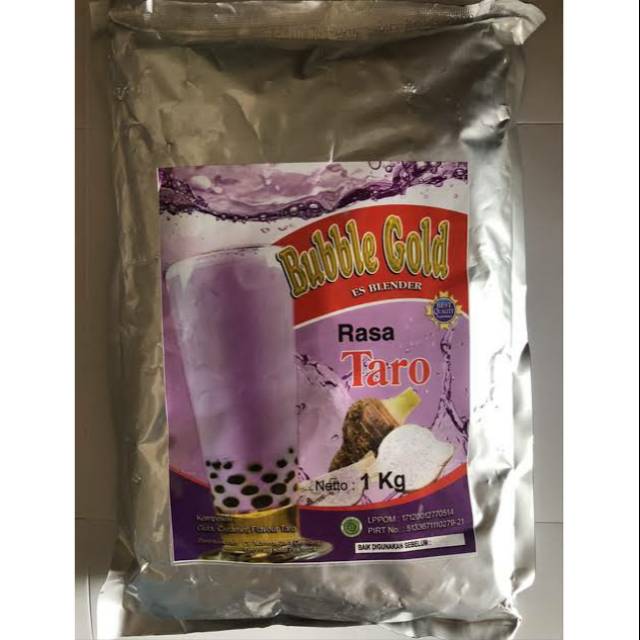 

BUBUK ES BLENDER minuman BUBLE GOLD rasa TARO 1kg 1 kg