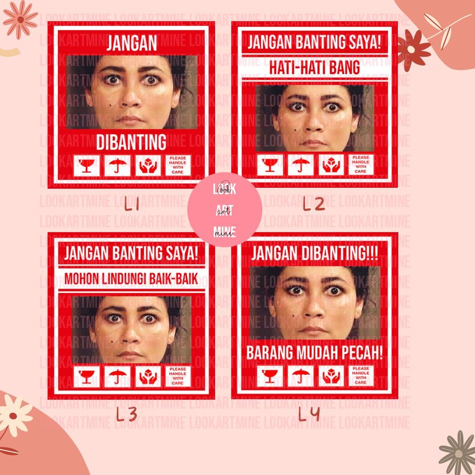 

(afjz -753) CETAK STIKER FRAGILE SUSANA LUCU UNIK | STIKER JANGAN DIBANTING 739PGIM