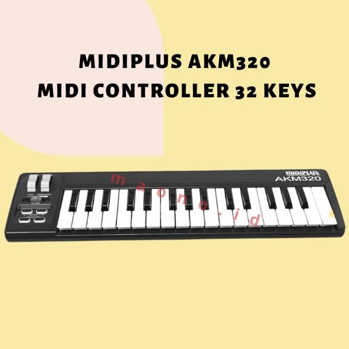 Jual Promo Midiplus Akm320 Midi Controller 32 Keys Diskon Shopee