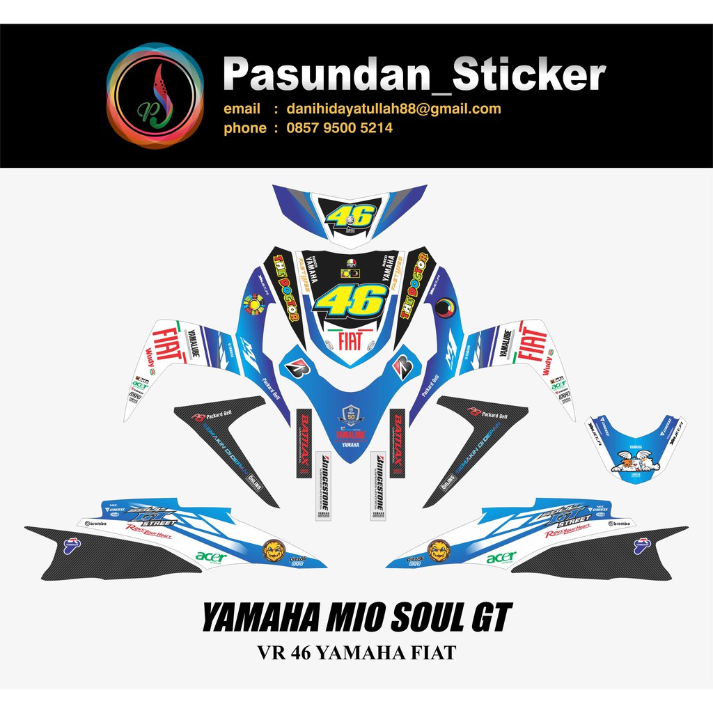 YAMAHA MIO SOUL GT VR 46 YAMAHA FIAT