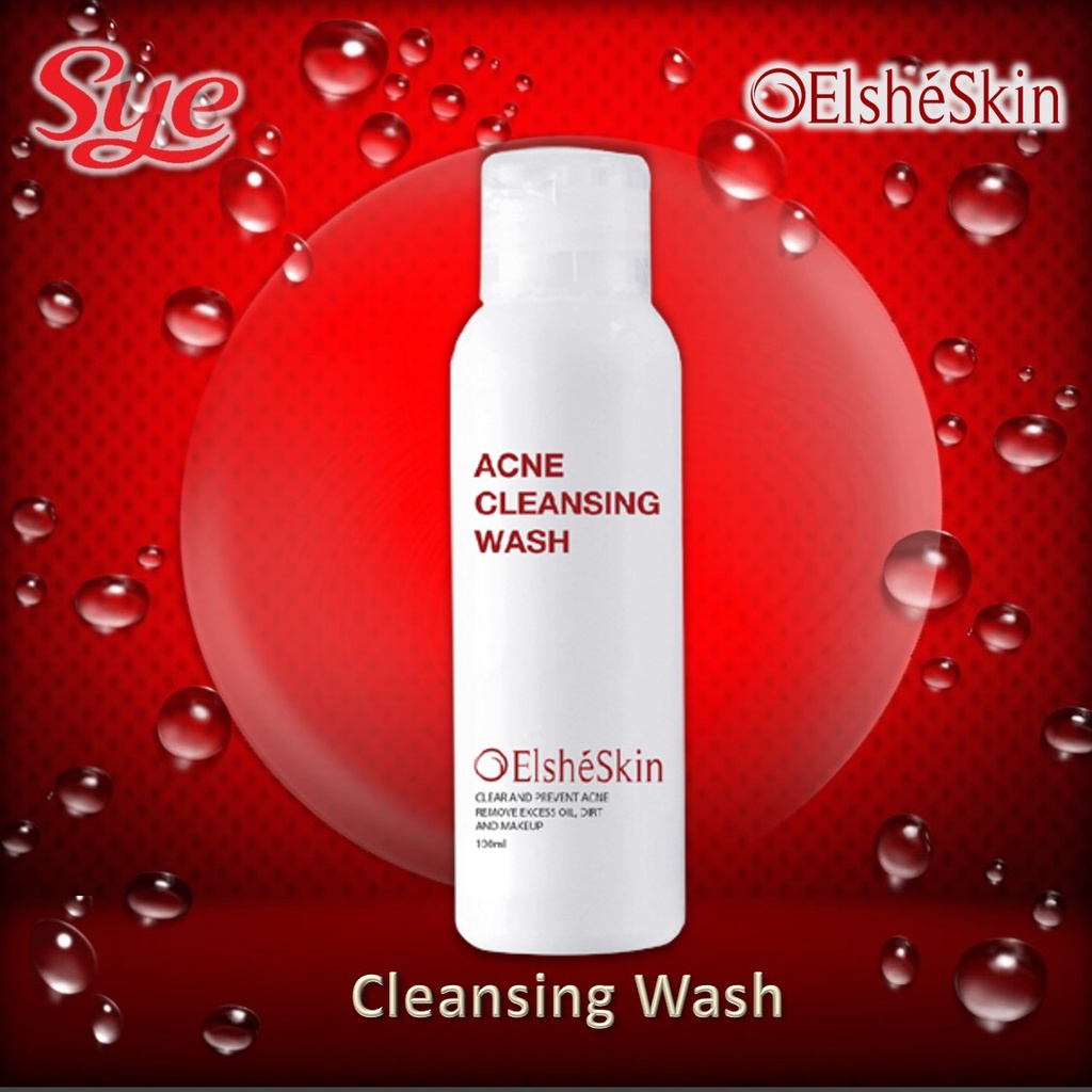 BPOM ELSHESKIN ACNE CLEANSING WASH 100ML / SABUN MUKA JERAWAT ELSHE SKIN / SYE