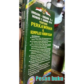 Buku UU RI.no 1 th.1974.ttg Perkawinan & kompilasi hukum Islam PRODUK TERBATAS