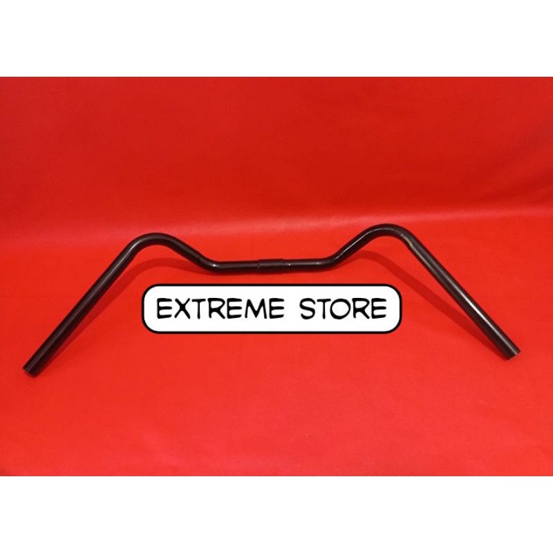 Handle Bar Stang Kumis Custom / Stang London Taxi / Federal / City Bike Black Panjang 60 cm