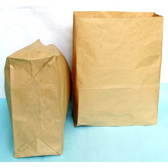 Kantong kertas > Kantong semen > Zak kertas > Karung Kertas > Kantong Packing 15 Liter polos luar aj