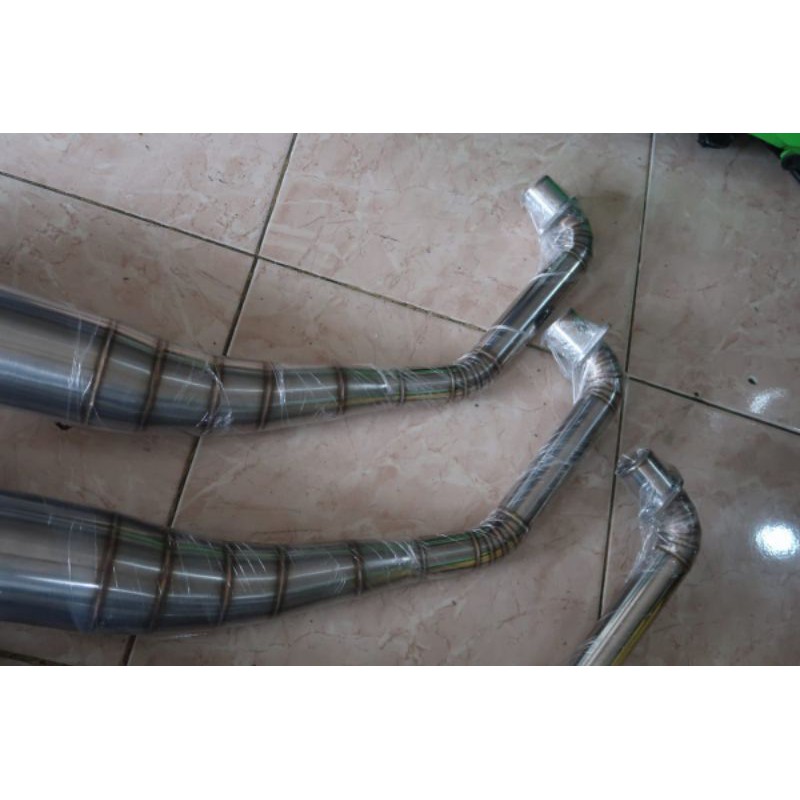 Knalpot Standar Racing MDM Racing Full Stainless Satria Hiu Satria Luma F1ZR Bunyi Mantap