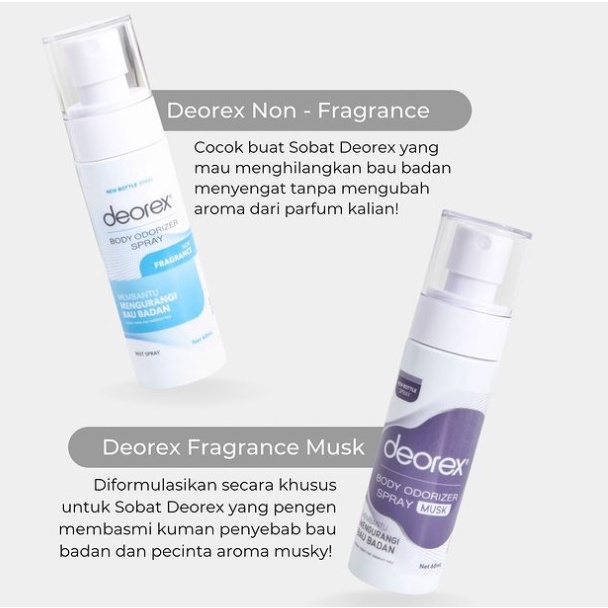 DEOREX ORIGINAL 100% ORIGINAL MODIVA DEODORANT DEODORAN SPRAY