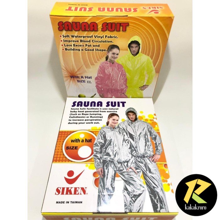 Sauna Suit Siken / Baju Sauna Siken / Jaket Olahraga Siken ukuran XXXL