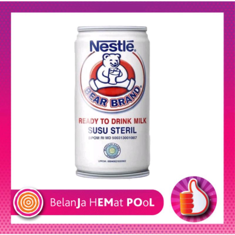 

Bear Brand Kaleng 189 ml Susu Steril