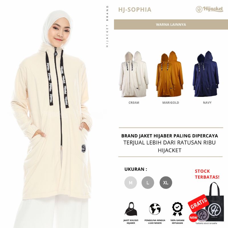 Hijacket Sophia Terbaru Free Souvernir Jaket Wanita Muslimah Hijaket Muslimah Hijacket Muslimah Bisa COD