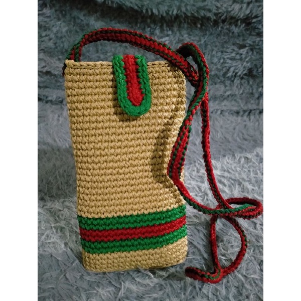 TAS SELEMPANG HP RAJUT, TAS RAJUT HP