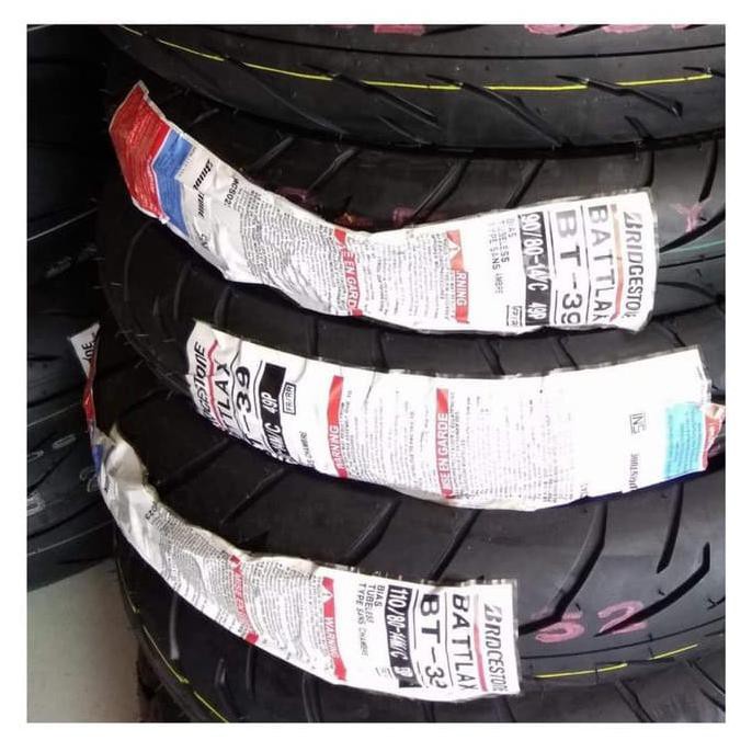 ♛Promo♪ Ban Depan/Belakang Bridgestone Battlax 80/90-14 Bt39 Racing Tubeless Œ