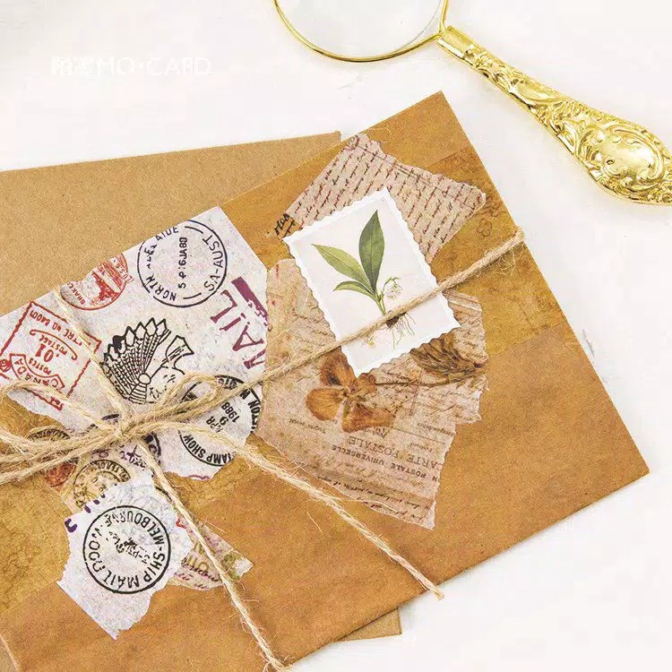 

45 PCS Sticker Bunga Daun Stamp - Deco Stiker Flower Leaves Stamps Bujo Decorative Supplies